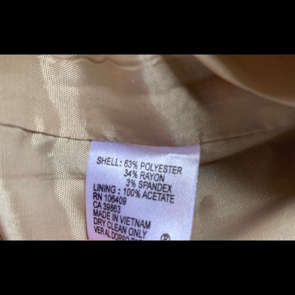 Tahari ASL Career Skirt Lined Glen Plaid Ivory Birchwood Size 8 $118 NWT - Picture 5 of 5
